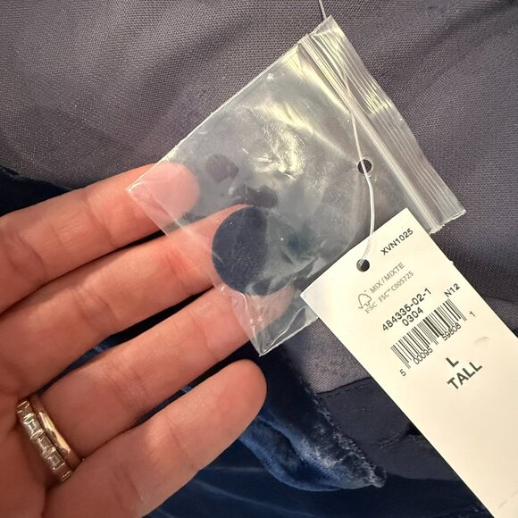 GAP Velvet Mock Neck Puff Sleeve Dress (Medium Tall) - Picture 6 of 6